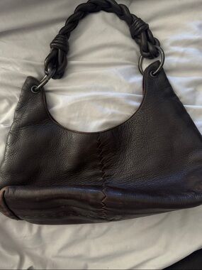 Bottega Veneta Chocolate Brown Braided-Handle Leather Shoulder Bag
